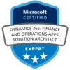 Microsoft- Dynamics 365 Finance and Operations Apps Solution Architect